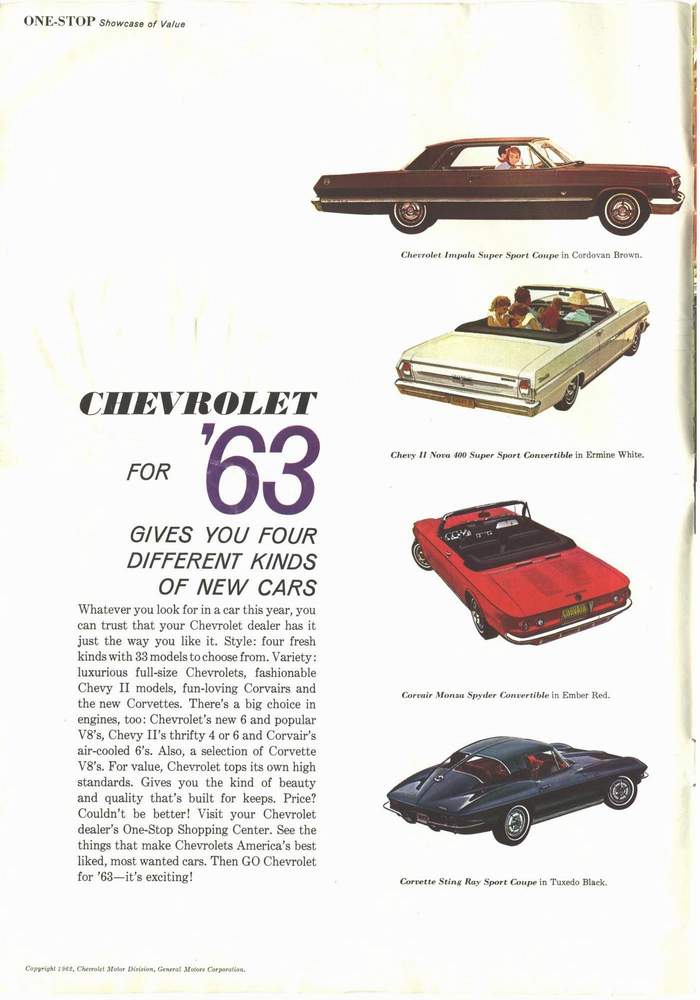 1963 Chevrolet Brochure Page 6